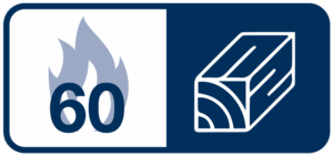 Approved for use on FD60 doors Approved for use on FD60 doors