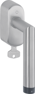 HOPPE eHandle ConnectSense for windows, Amsterdam series: E0400Z-EF/US950S in satin stainless steel (F69)