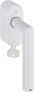 HOPPE eHandle ConnectSense for windows, Amsterdam series: E0400Z-EF/US950S in traffic white (F9016)