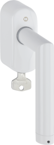 HOPPE eHandle ConnectSense for windows, Amsterdam series: E0400Z-EF/US950S in traffic white (F9016) HOPPE eHandle ConnectSense for windows, Amsterdam series: E0400Z-EF/US950S in traffic white (F9016)