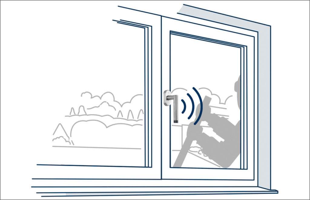 The eHandle ConnectSense detects break-in attempts on the window