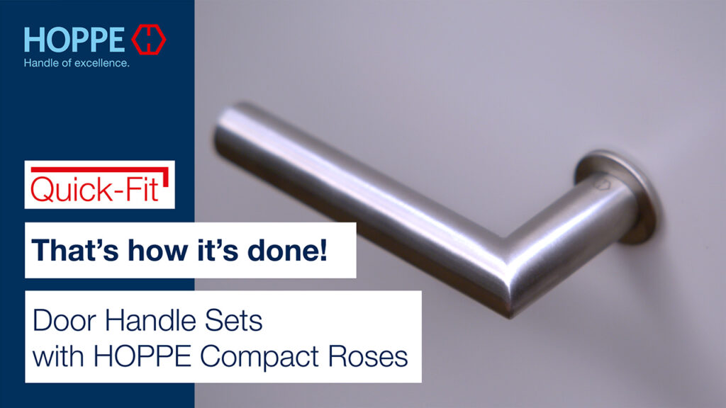 Door Handle Sets with HOPPE Compact Roses