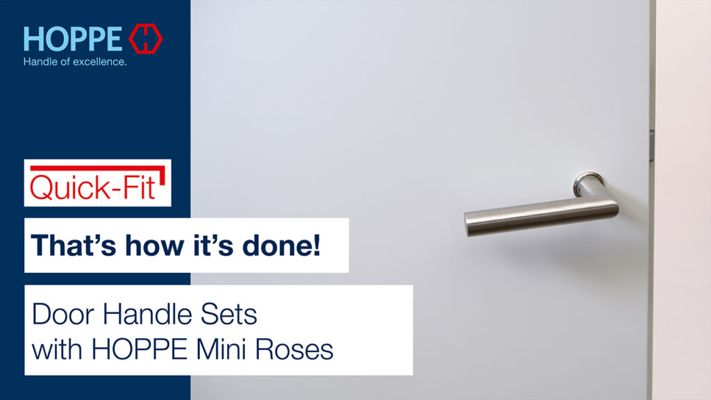 Door Handle Sets with HOPPE Mini Roses