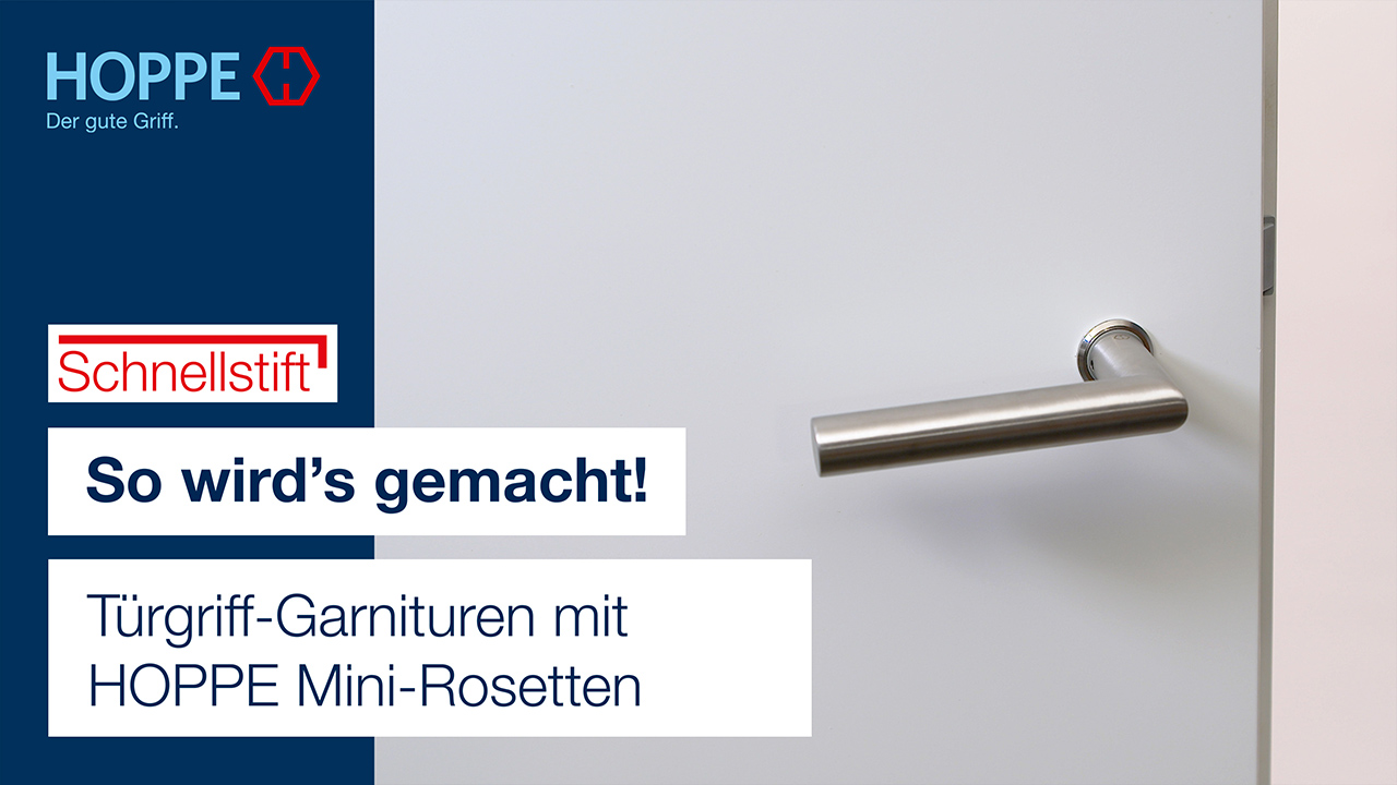Türgriff-Garnituren mit HOPPE Mini-Rosetten