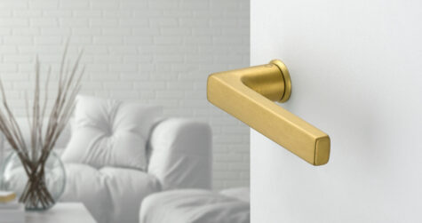 Guarnitura HOPPE in ottone per porte interne, serie Dallas, F78-1-R aspetto ottone chiaro satinato – Resista Guarnitura HOPPE in ottone per porte interne, serie Dallas, F78-1-R aspetto ottone chiaro satinato – Resista