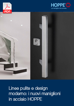 Linee pulite e design moderno: i nuovi maniglioni in acciaio HOPPE