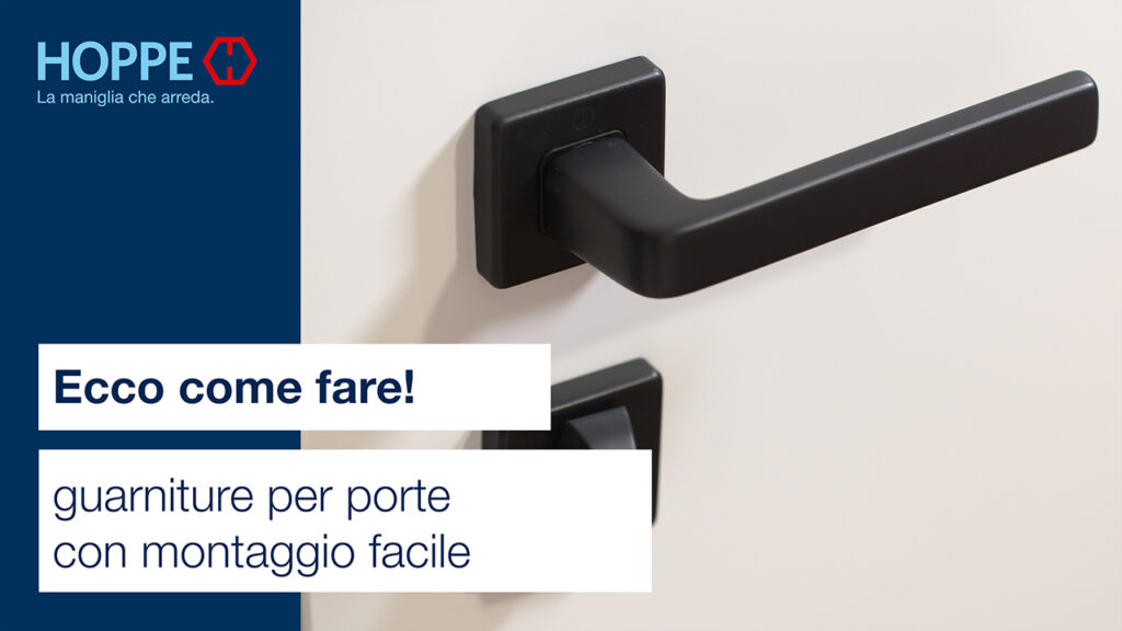 Montaggio e installazione guarniture per porte con montaggio facile Montaggio e installazione guarniture per porte con montaggio facile
