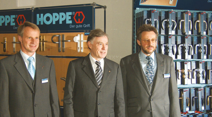 Christoph Hoppe, bondspresident Horst Köhler en Wolf Hoppe