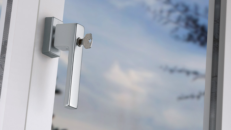 HOPPE raamgreep serie Toulon, F1 aluminium zilverkleurig