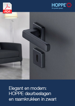 Elegant en modern: HOPPE deurbeslagen en raamkrukken in zwart