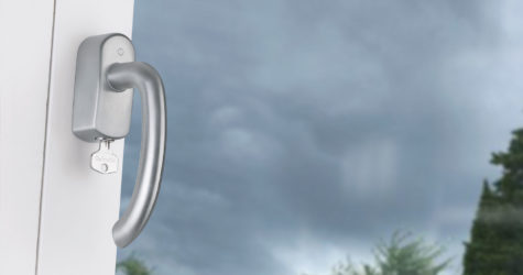 HOPPE stainless steel window handle, Marseille series, F69 satin stainless steel