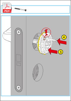 Mounting instructions for door handles