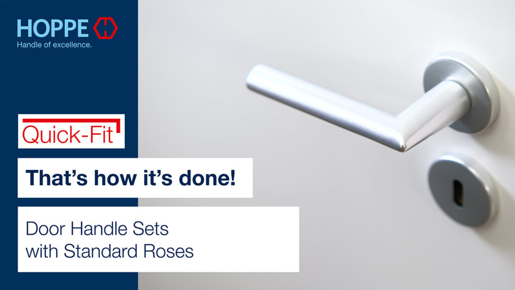 Door Handle Sets with Standard Roses (Oval Standard Keyhole)