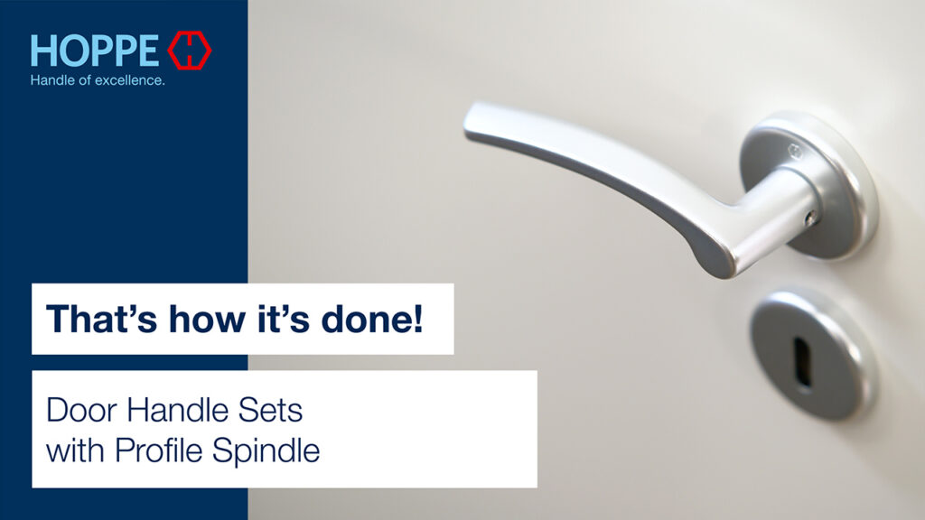 Door Handle Sets with Profile Spindle (Oval Standard Keyhole)
