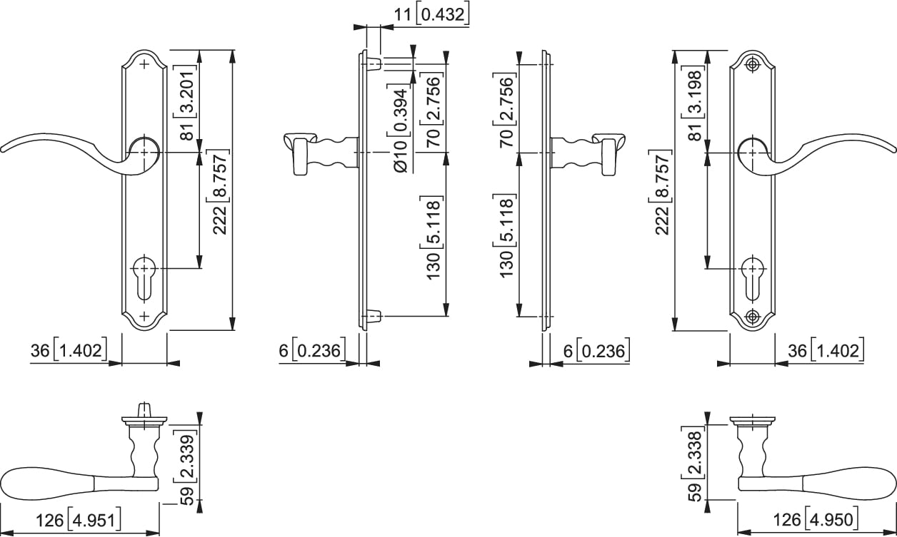 München - Electronic Locking Hardware, Handle Sets - HOPPE